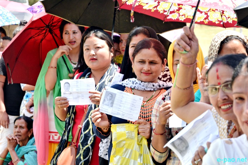 Voting for Outer Manipur Parliamentary Constituency for 17th Lok Sabha election at Kangpokpi :: 11 April 2019