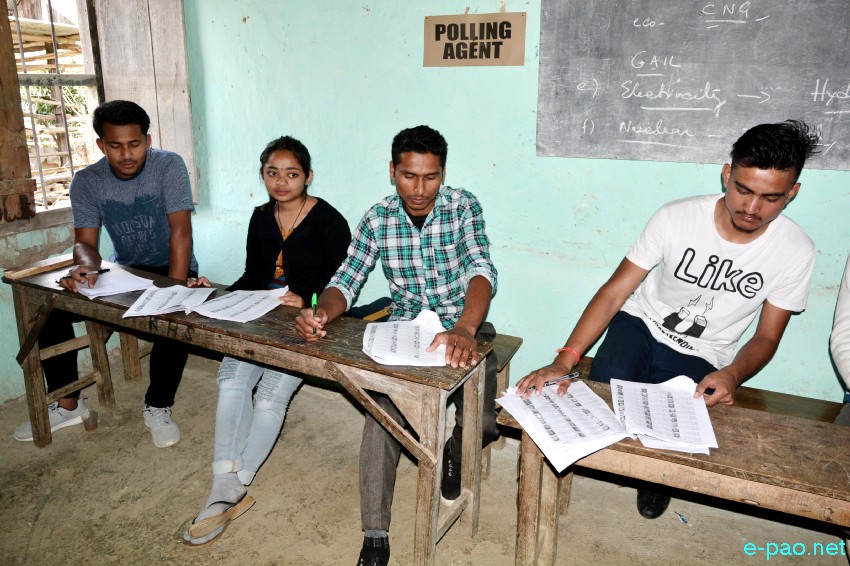 Voting for Outer Manipur Parliamentary Constituency for 17th Lok Sabha election at Kangpokpi :: 11 April 2019