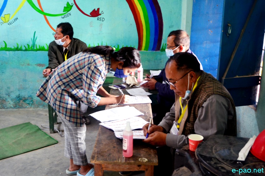 Polling  for first phase of 12th Manipur Assembly Election in Imphal East & West :: February 28 2022