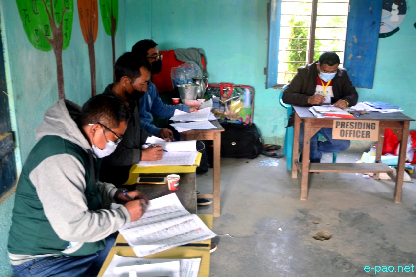 Polling  for first phase of 12th Manipur Assembly Election in Imphal East & West :: February 28 2022
