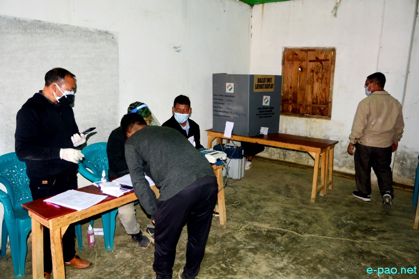 Polling  for first phase of 12th Manipur Assembly Election in Imphal East & West :: February 28 2022