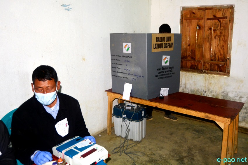 Polling  for first phase of 12th Manipur Assembly Election in Imphal East & West :: February 28 2022