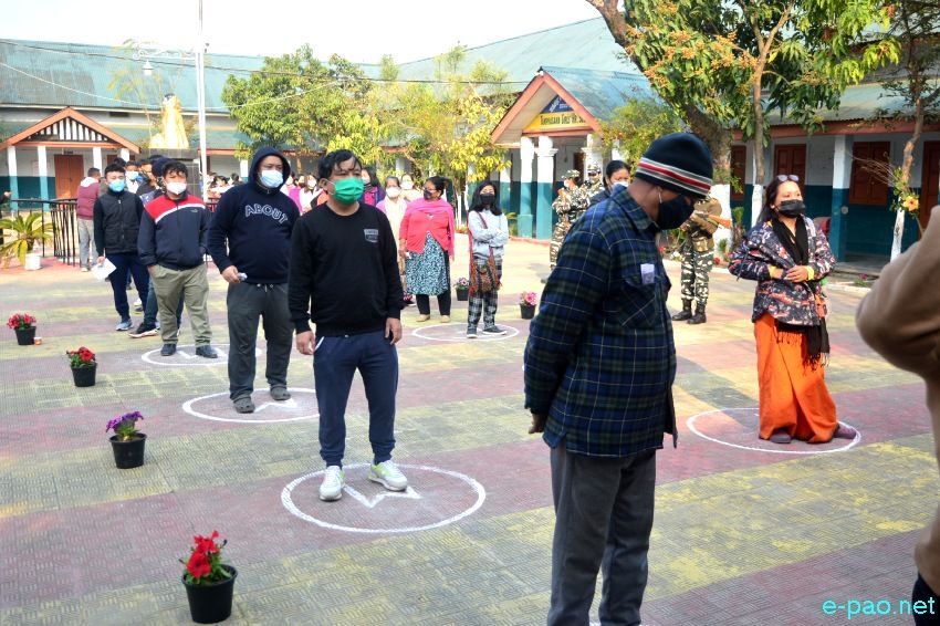 Polling  for first phase of 12th Manipur Assembly Election in Imphal East & West :: February 28 2022