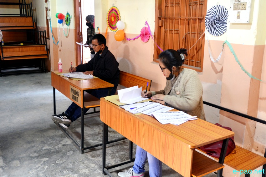 Polling  for first phase of 12th Manipur Assembly Election in Imphal East & West :: February 28 2022