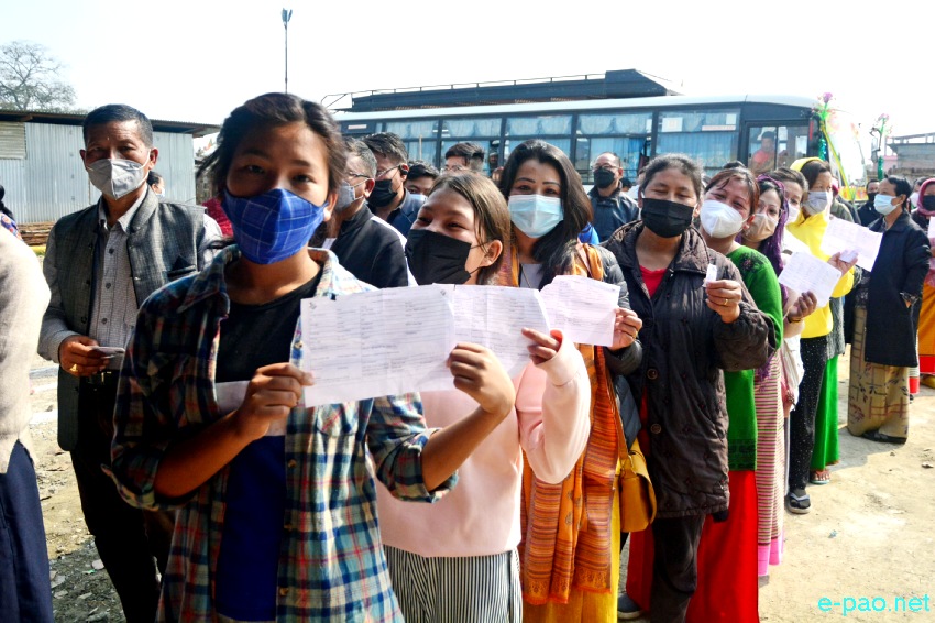 Polling  for first phase of 12th Manipur Assembly Election in Imphal East & West :: February 28 2022