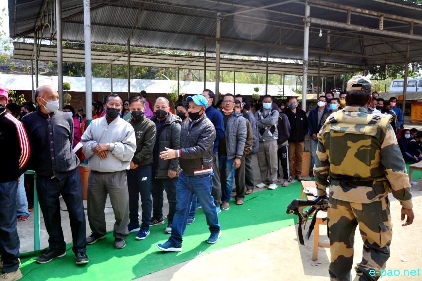 Polling  for first phase of 12th Manipur Assembly Election in Imphal East & West :: February 28 2022