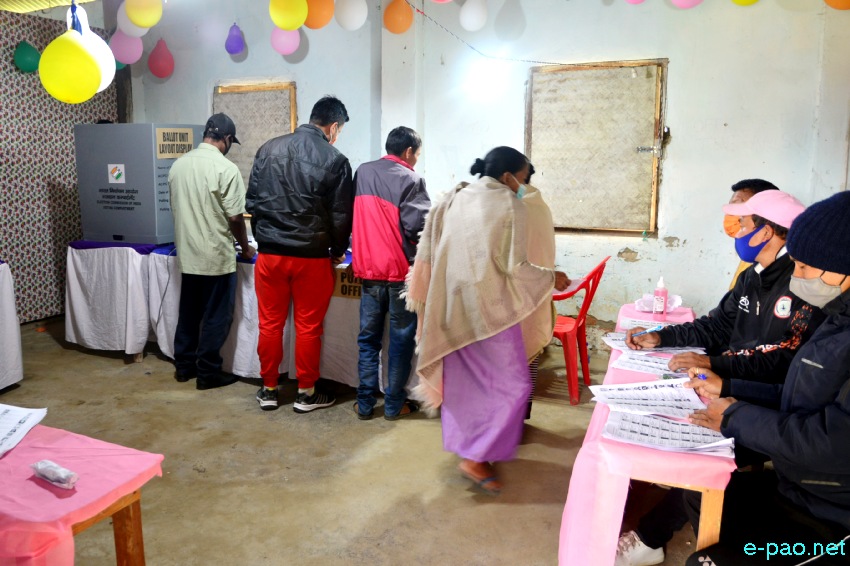 Polling  for first phase of 12th Manipur Assembly Election in Imphal East & West :: February 28 2022
