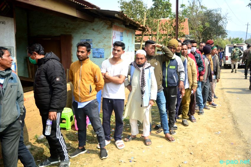 Polling  for first phase of 12th Manipur Assembly Election in Imphal East & West :: February 28 2022