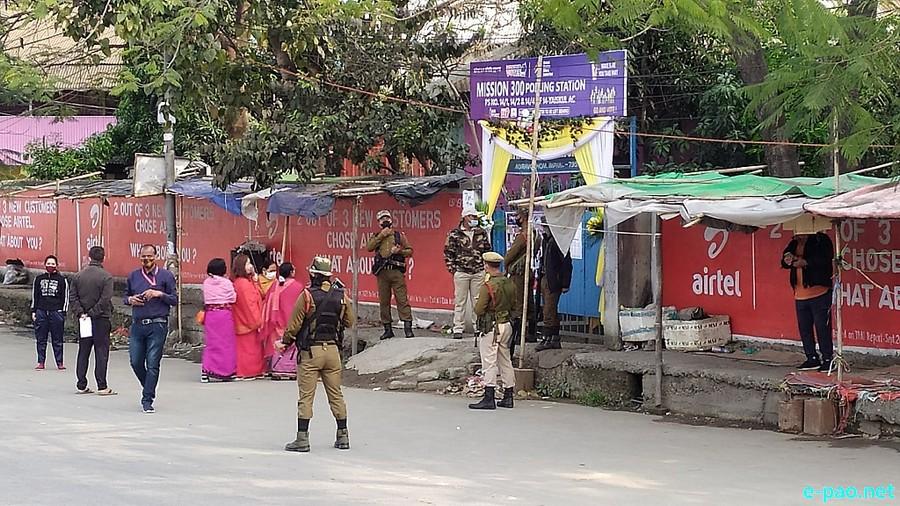 Polling  for first phase of 12th Manipur Assembly Election in Imphal East & West :: February 28 2022