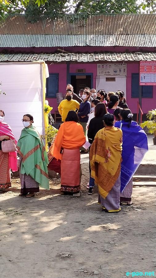 Polling  for first phase of 12th Manipur Assembly Election in Imphal East & West :: February 28 2022