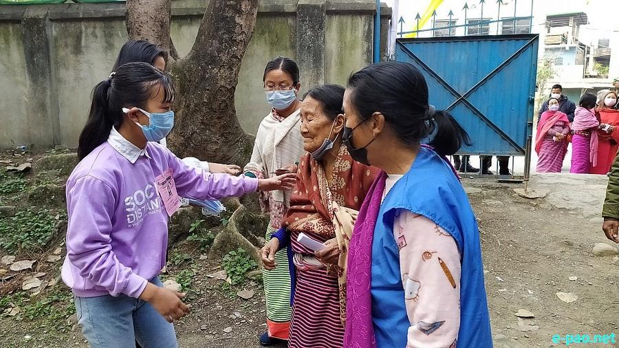 Polling  for first phase of 12th Manipur Assembly Election in Imphal East & West :: February 28 2022