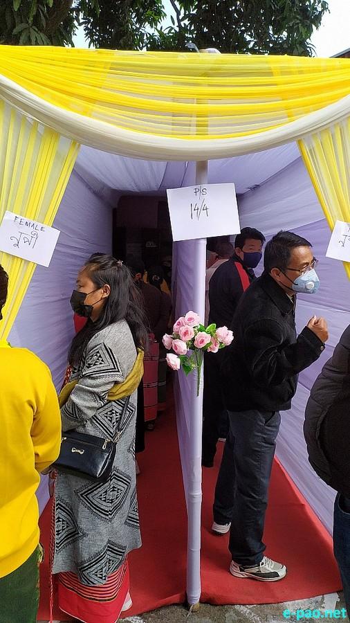 Polling  for first phase of 12th Manipur Assembly Election in Imphal East & West :: February 28 2022