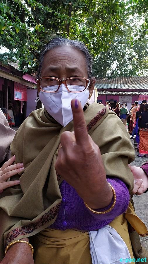 Polling  for first phase of 12th Manipur Assembly Election in Imphal East & West :: February 28 2022
