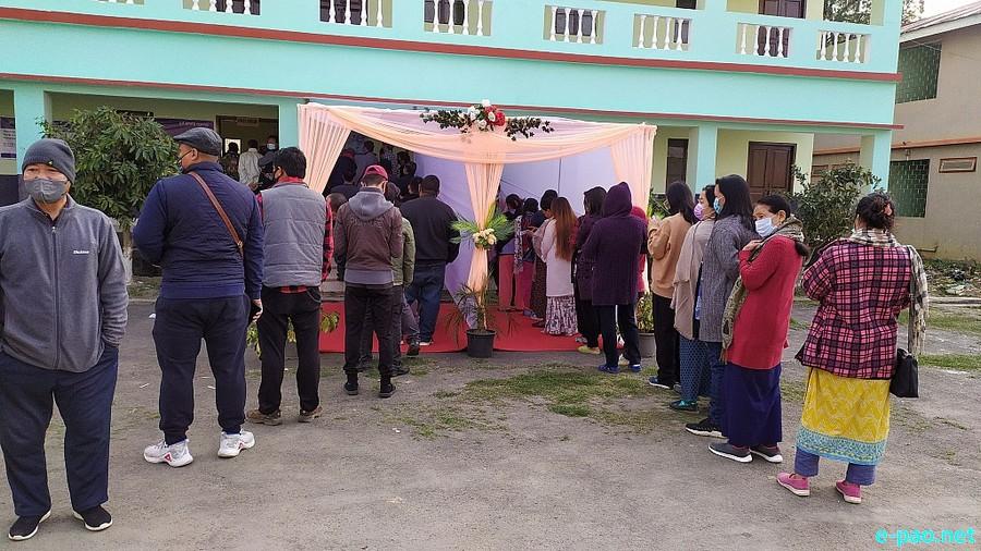 Polling  for first phase of 12th Manipur Assembly Election in Imphal East & West :: February 28 2022