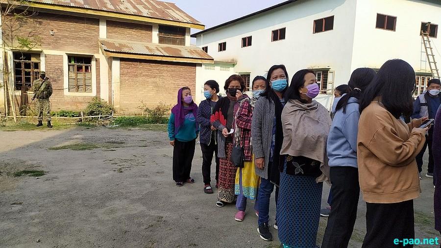 Polling  for first phase of 12th Manipur Assembly Election in Imphal East & West :: February 28 2022