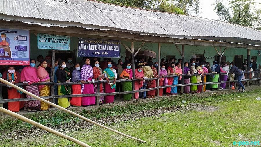 Polling  for first phase of 12th Manipur Assembly Election in Imphal East & West :: February 28 2022