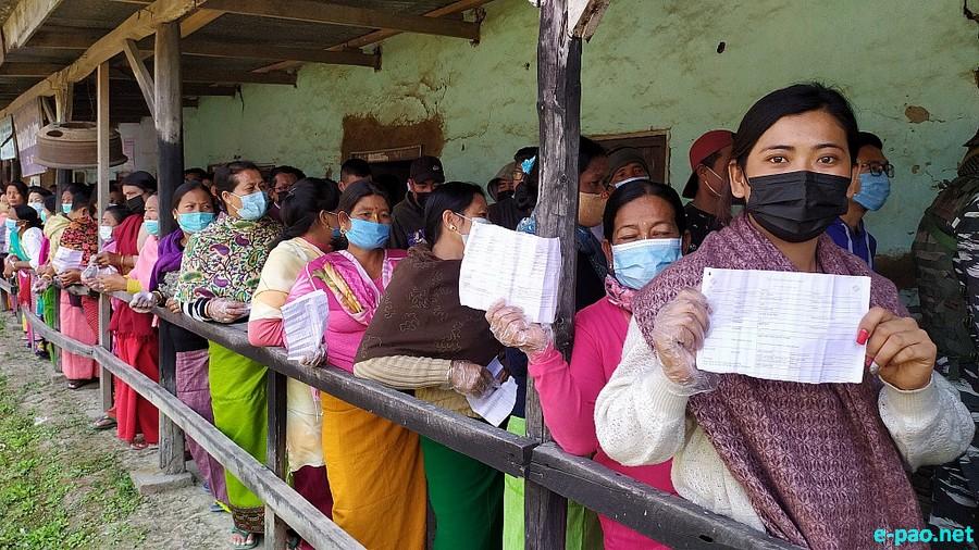 Polling  for first phase of 12th Manipur Assembly Election in Imphal East & West :: February 28 2022