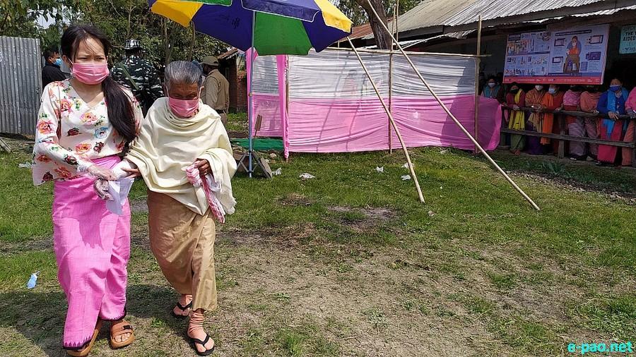Polling  for first phase of 12th Manipur Assembly Election in Imphal East & West :: February 28 2022