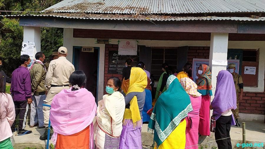 Polling  for first phase of 12th Manipur Assembly Election in Imphal East & West :: February 28 2022