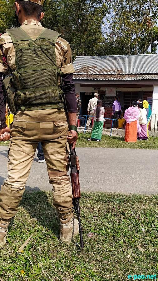 Polling  for first phase of 12th Manipur Assembly Election in Imphal East & West :: February 28 2022