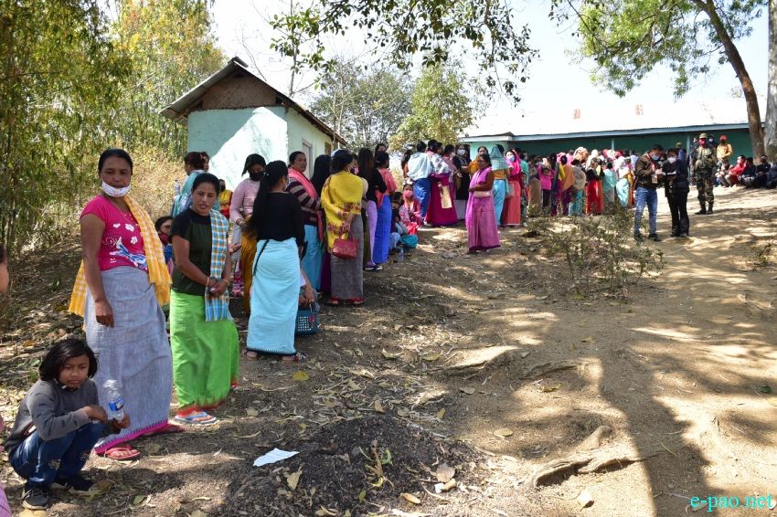 Polling  for Second phase of 12th Manipur Assembly Election :: March 05 2022