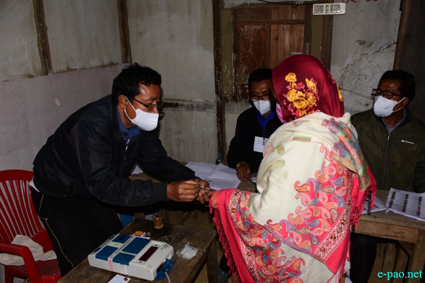 Polling  for Second phase of 12th Manipur Assembly Election :: March 05 2022