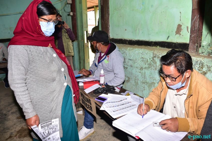 Polling  for Second phase of 12th Manipur Assembly Election :: March 05 2022