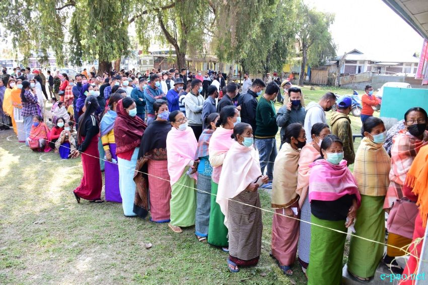 Polling  for Second phase of 12th Manipur Assembly Election :: March 05 2022