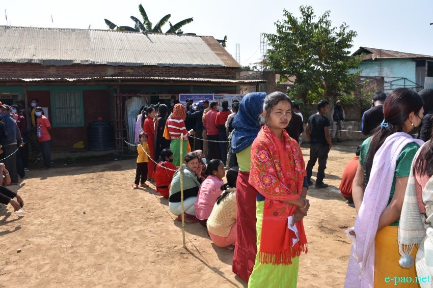 Polling  for Second phase of 12th Manipur Assembly Election :: March 05 2022