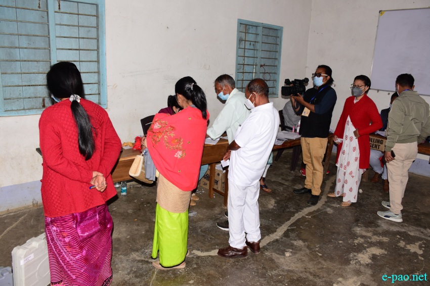 Polling  for Second phase of 12th Manipur Assembly Election :: March 05 2022