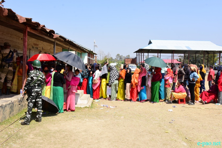 Polling  for Second phase of 12th Manipur Assembly Election :: March 05 2022