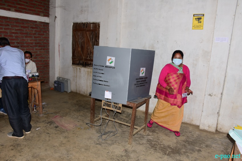 Polling  for Second phase of 12th Manipur Assembly Election :: March 05 2022