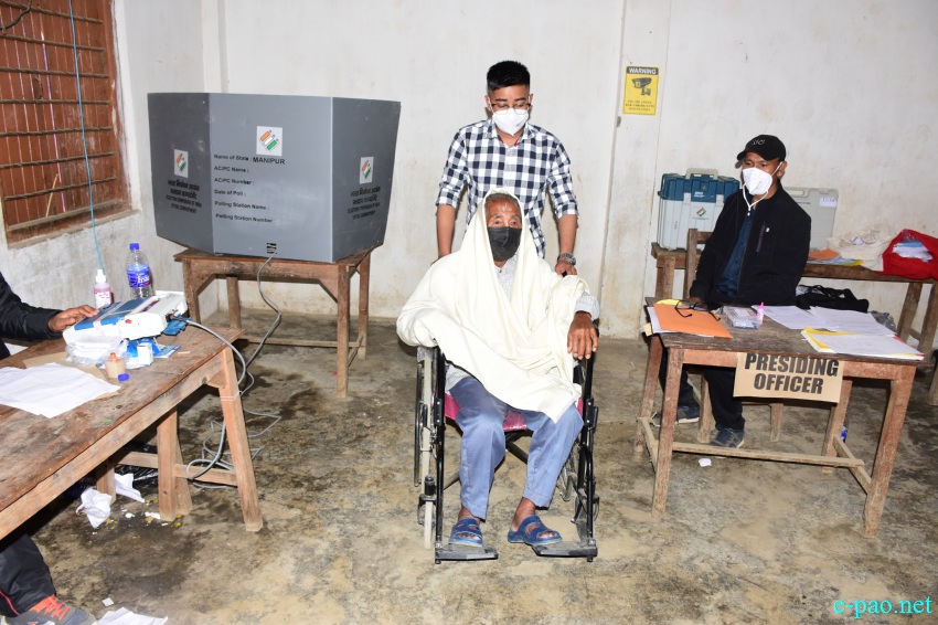 Polling  for Second phase of 12th Manipur Assembly Election :: March 05 2022