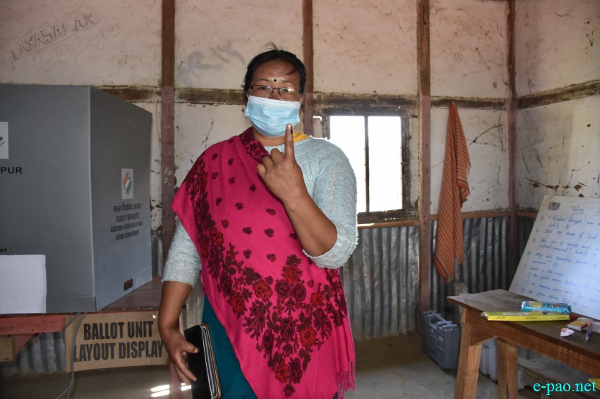 Polling  for Second phase of 12th Manipur Assembly Election :: March 05 2022