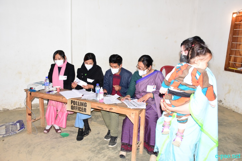Polling  for Second phase of 12th Manipur Assembly Election :: March 05 2022