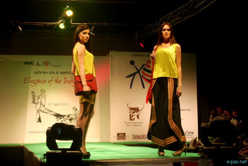 'Elegance of the Indigenous- A Showcase of Manipur Ethnic Attires' with Ten foreign models at BOAT, Imphal :: 27 April 2013