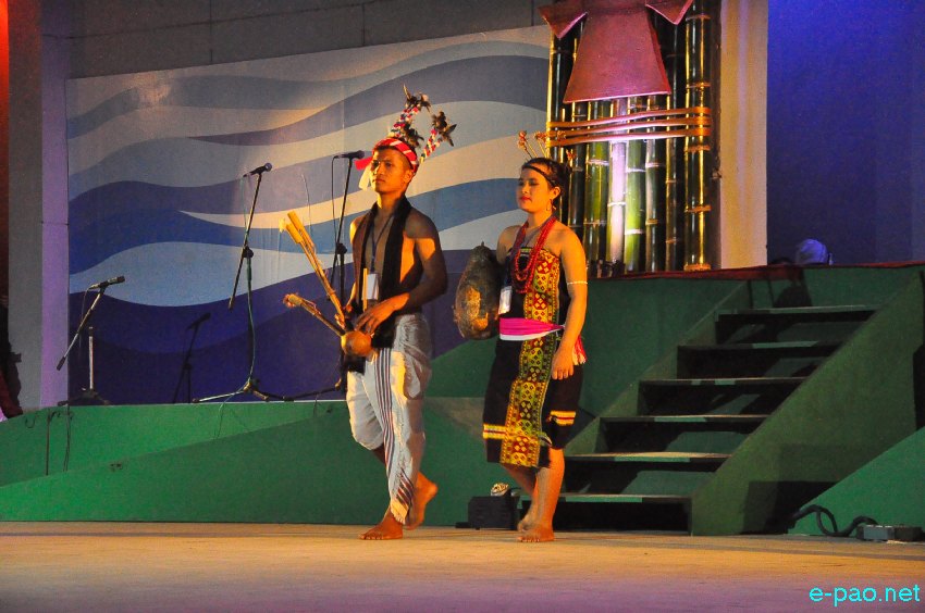 Day 6 : Fashion parade from Chandel District in traditional Attires  at Manipur Sangai Tourism Festival 2013  at BOAT , Imphal :: November 26 2013