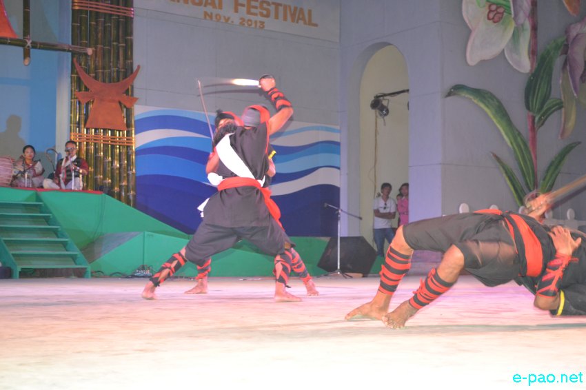 Day 7 :  Thang-Ta, indigenous Martial Arts of Manipur,     performance  at Manipur Sangai Tourism Festival 2013  at BOAT, Imphal :: November 27 2013