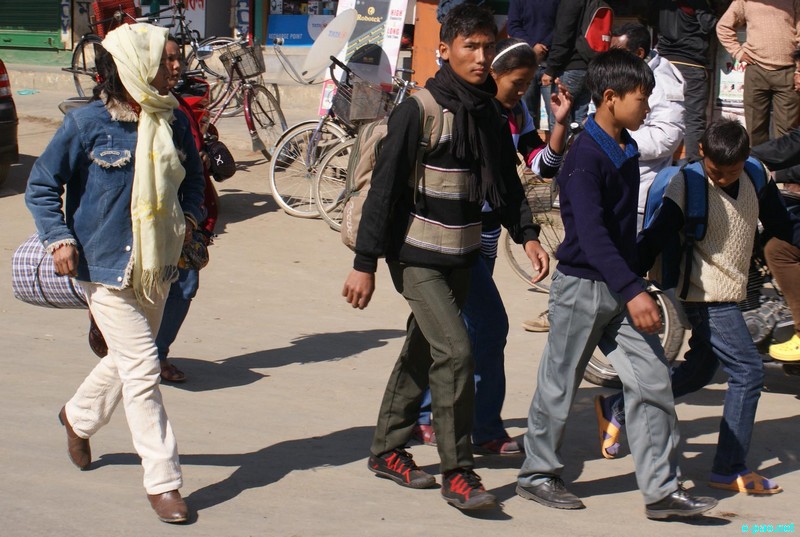 Christmas Shopping Scene at Kakching , Manipur :: December 24 2012