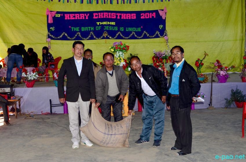 Christmas Celebration at Sandang Senba Maring Village Khunthak under Keirao Assembly Constituency :: 25 Dec 2014