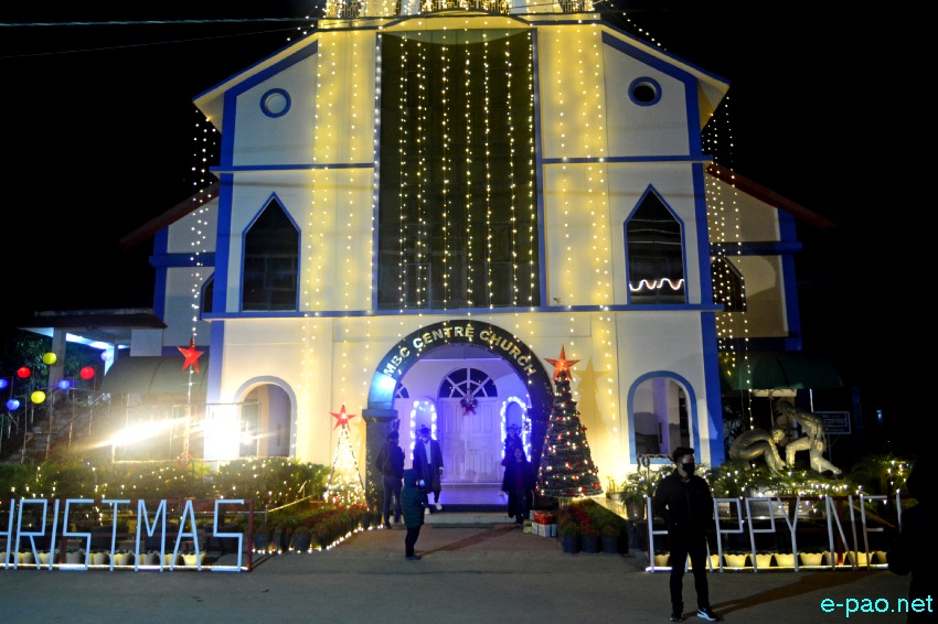 Festive mood around Imphal City on occassion of Christmas :: 25th December 2021