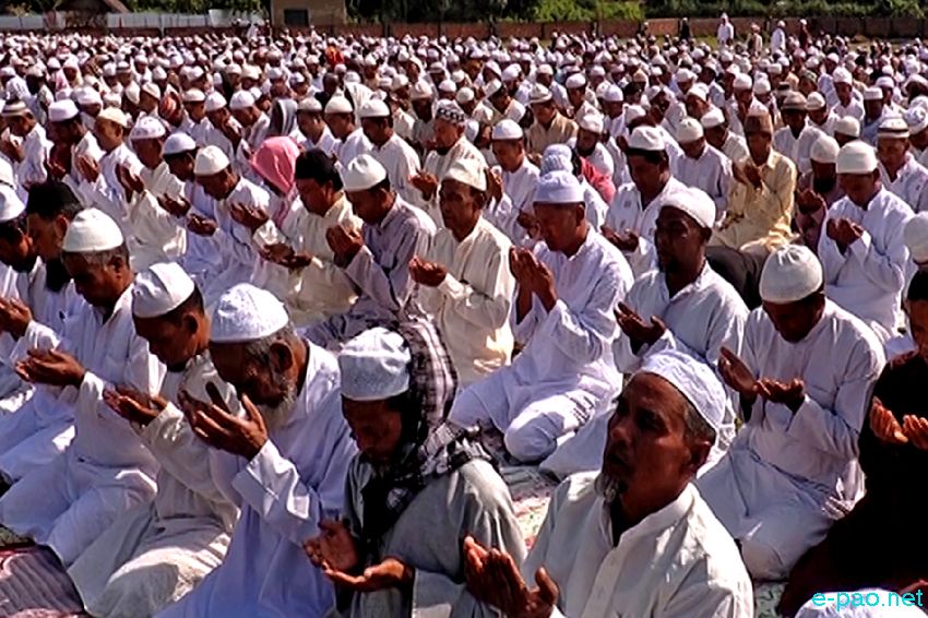 Eid-ul-Zuha observed by Muslim community at Lilong, Thoubal District :: 25 September 2015