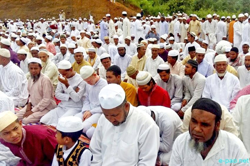 Eid-ul-Zuha observed by Muslim community at Thoubal Moijing, Sangaiyumfam and Changamdabi :: 13 September 2015