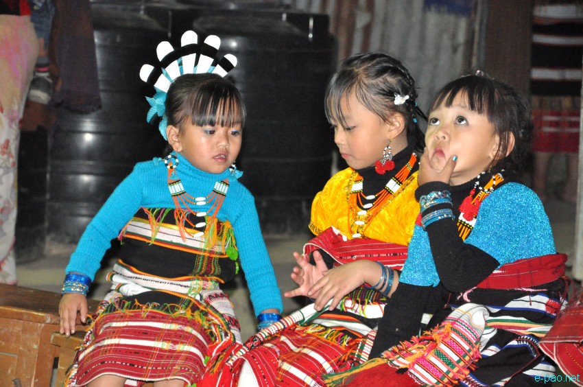 Ruangmei kids during Gaan Ngai festival at Ragailong in January 27 2013