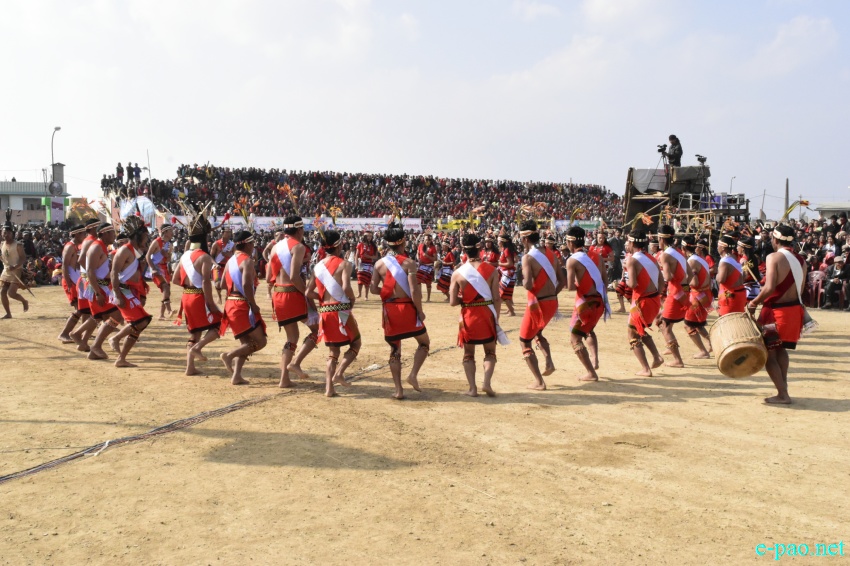 Tangkhul War Dance at Lui-ngai-ni at TNL ground, Ukhrul  :: Feb 15 2016