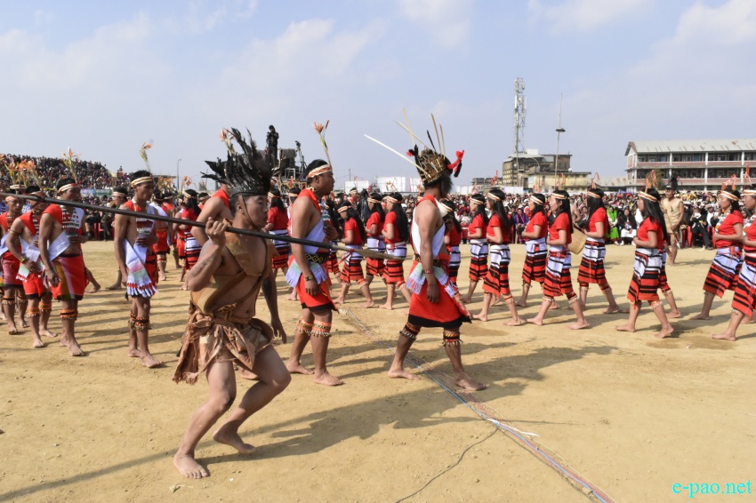 Tangkhul War Dance at Lui-ngai-ni at TNL ground, Ukhrul  :: Feb 15 2016