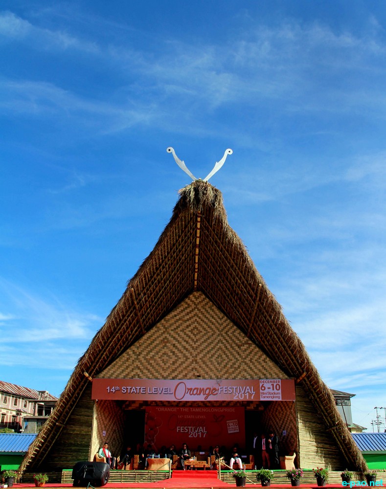 A traditional hut from Manipur at Orange Festival, Tamenglong district :: 07 December 2017