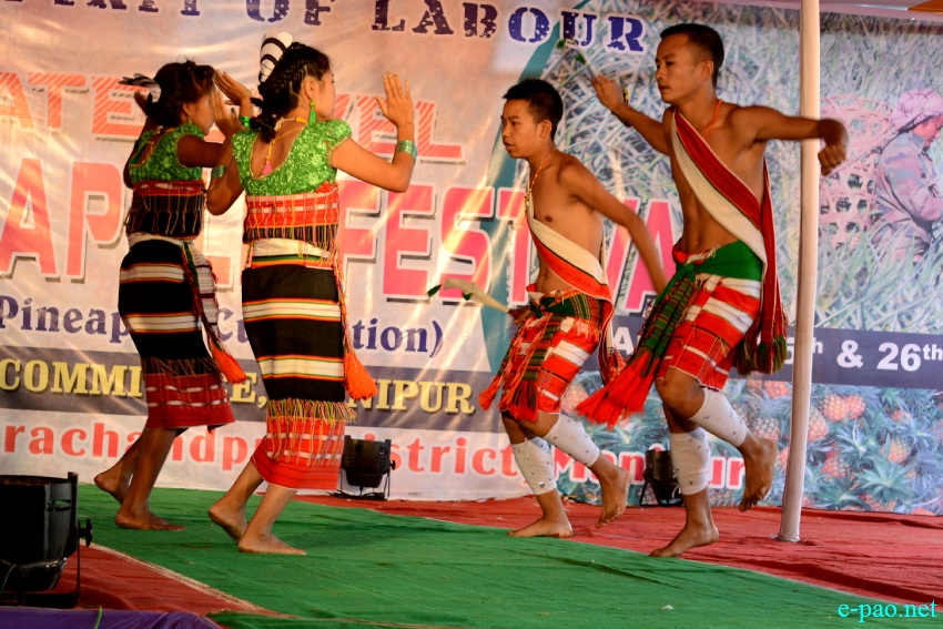 Cultural Program at Xth State Level Manipur Pineapple Festival at Khousabung :: 25 - 26 August 2017