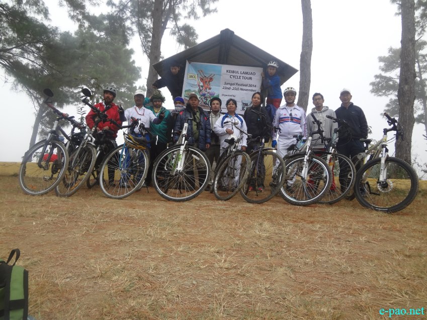 Keibul Lamjao cycle tour as part of Sangai festival :: 22nd to 25th November 2014