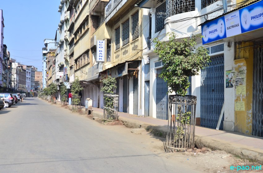 Imphal city after CorCom 'curfew' on Narendra Modi's visit :: November 30 2014